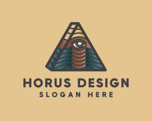 Horus - Eye Triangle Psychic logo design