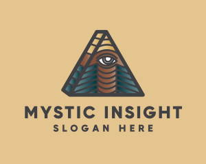 Clairvoyant - Eye Triangle Psychic logo design