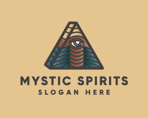 Eye Triangle Psychic logo design