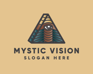 Clairvoyance - Eye Triangle Psychic logo design