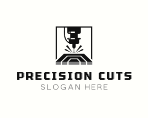 Industrial Laser Cutting CNC logo design