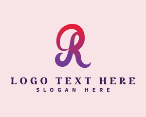 Cursive Premium Vlogger Logo