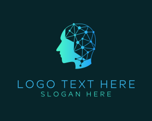 Neurology - Mental Human Head logo design