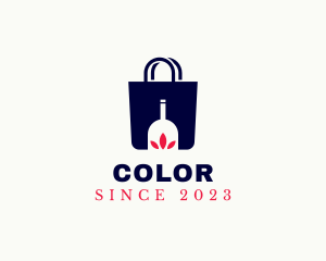 Wine Bottle - Wine Bottle Shopping logo design