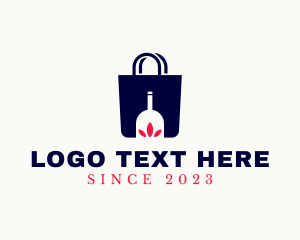 Wine Company - Wine Bottle Shopping logo design