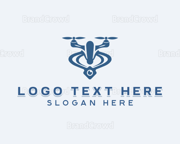 Drone Aerial Quadcopter Logo