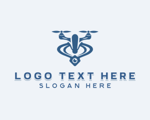 Drone - Drone Aerial Quadcopter logo design