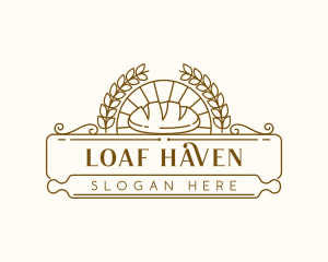 Loaf - Wheat Bread Bakery logo design