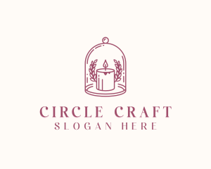 Cloche Decor Candle logo design