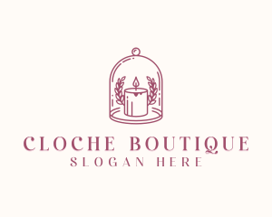 Cloche Decor Candle logo design