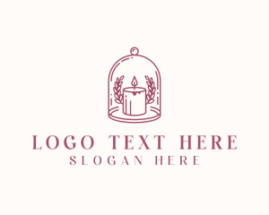 Interior Designer - Cloche Decor Candle logo design