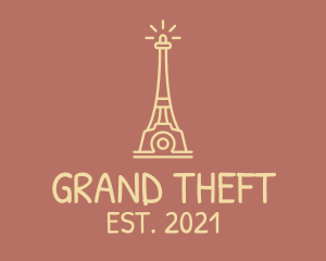 Digital - Eiffel Tower Camera logo design