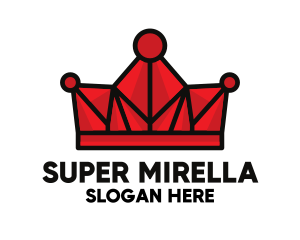 Geometric - Royal Mosaic Crown logo design
