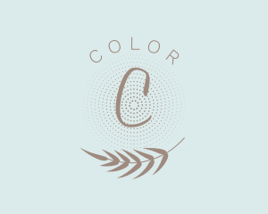 Skincare - Organic Palm Leaf Spa logo design