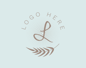 Scent - Organic Palm Leaf Spa logo design