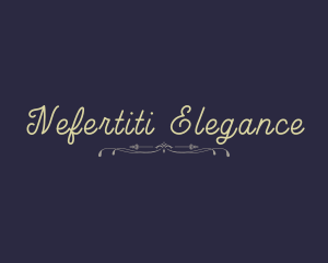 Elegant Calligraphy Brand logo design