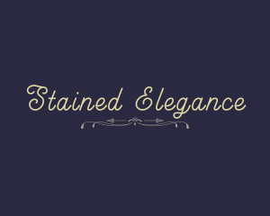 Elegant Calligraphy Brand logo design