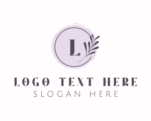 Flower Shop - Organic Nature Leaf logo design