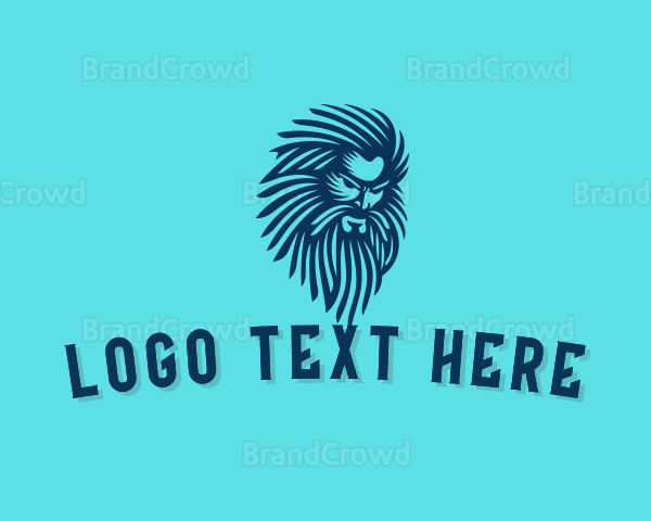 Mythology God Beard Logo