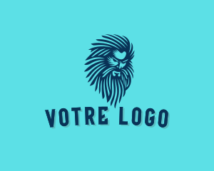 Mythology God Beard Logo