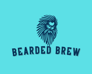 Mythology God Beard logo design