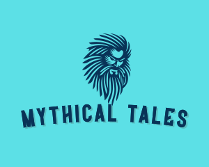 Mythology - Mythology God Beard logo design
