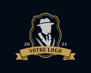Gentleman - Gentleman Suit Hat logo design