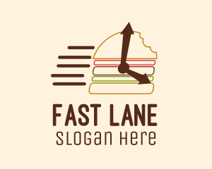 Fast Food Burger Delivery logo design