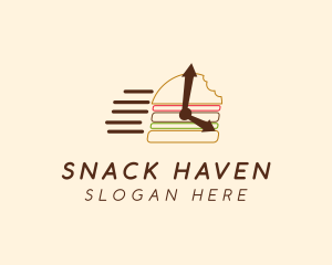 Fast Food Burger Delivery logo design