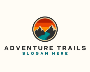 Mountain River Exploration logo design