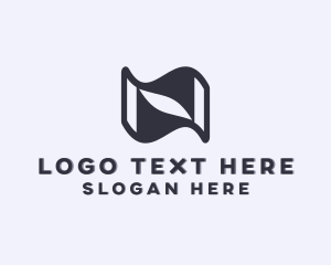 Paper - Digital Technology  Programmer Letter N logo design