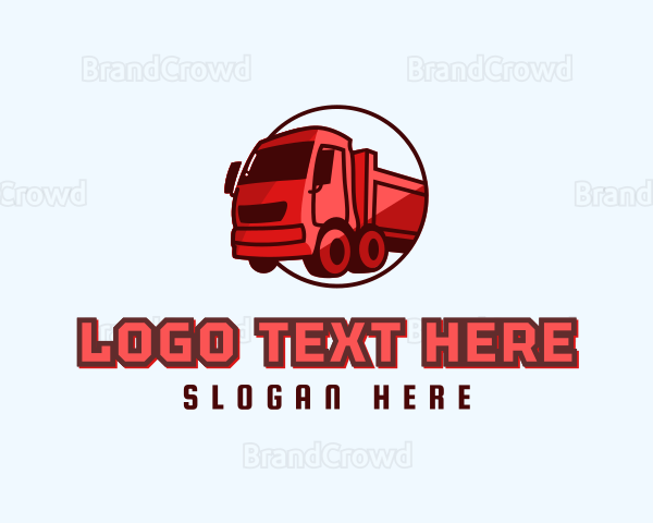 Modern Container Truck Logo