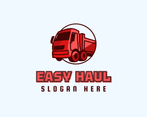 Modern Dump Truck logo design