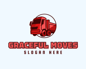 Modern Dump Truck logo design