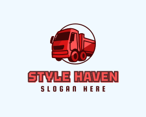 Trailer - Modern Container Truck logo design