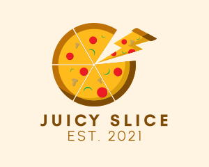 Pizza Slice Restaurant logo design