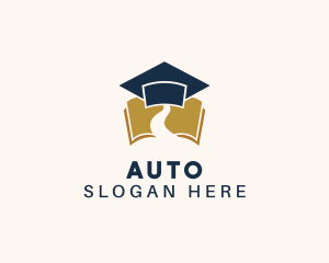Graduating - School Education Academy logo design