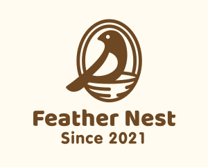 Finch Bird Nest logo design