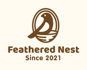 Finch Bird Nest logo design