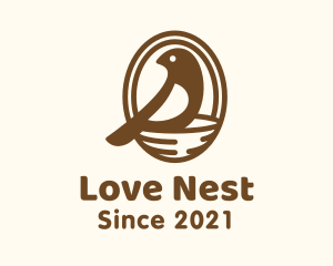 Finch Bird Nest logo design