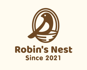 Finch Bird Nest logo design