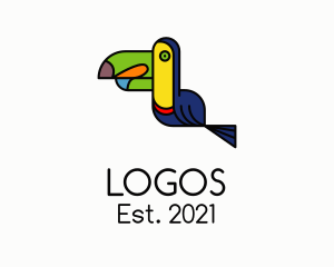 Nature Reserve - Artistic Fancy Toucan Bird logo design