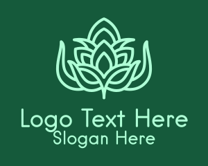 Green Botanical Herb Logo