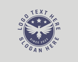 Freedom - Military Eagle Soldier logo design
