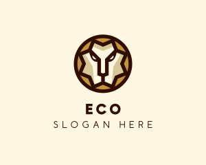 Luxury Sun Lion Crest  Logo