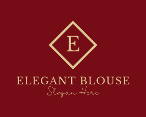 Gold Elegant Jewelry logo design