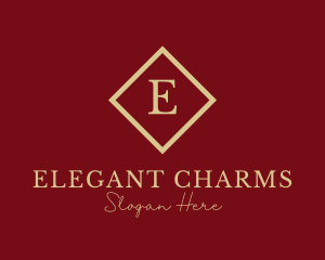 Gold Elegant Jewelry logo design