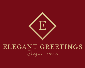 Gold Elegant Jewelry logo design