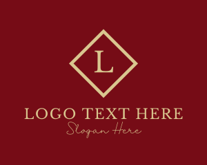 Serif - Gold Elegant Jewelry logo design
