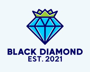 Royal Diamond Crystal Crown logo design